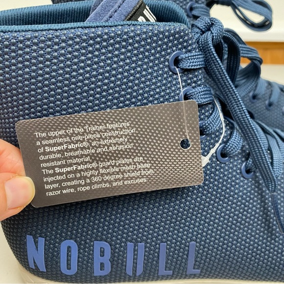 SOLD NEW NoBull High-Top Navy Trainer sneakers men’s 12 women’s 13.5 - Picture 9 of 15